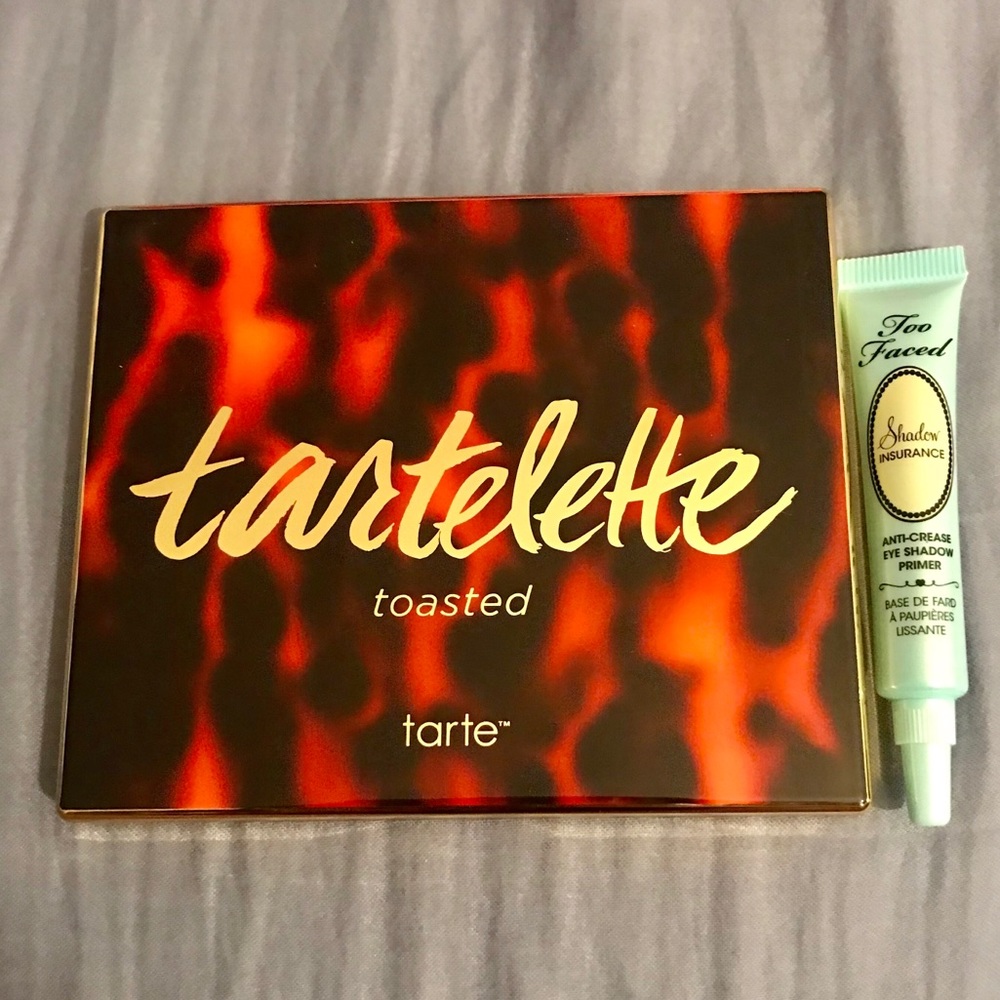 Tarte Tartelette toasted palette + Toofaced primer